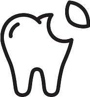 歯が欠けたイラスト